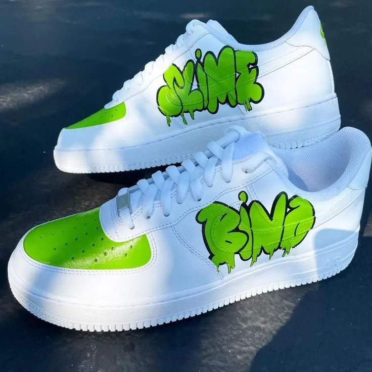 Slime Custom Painted AF1's.webp