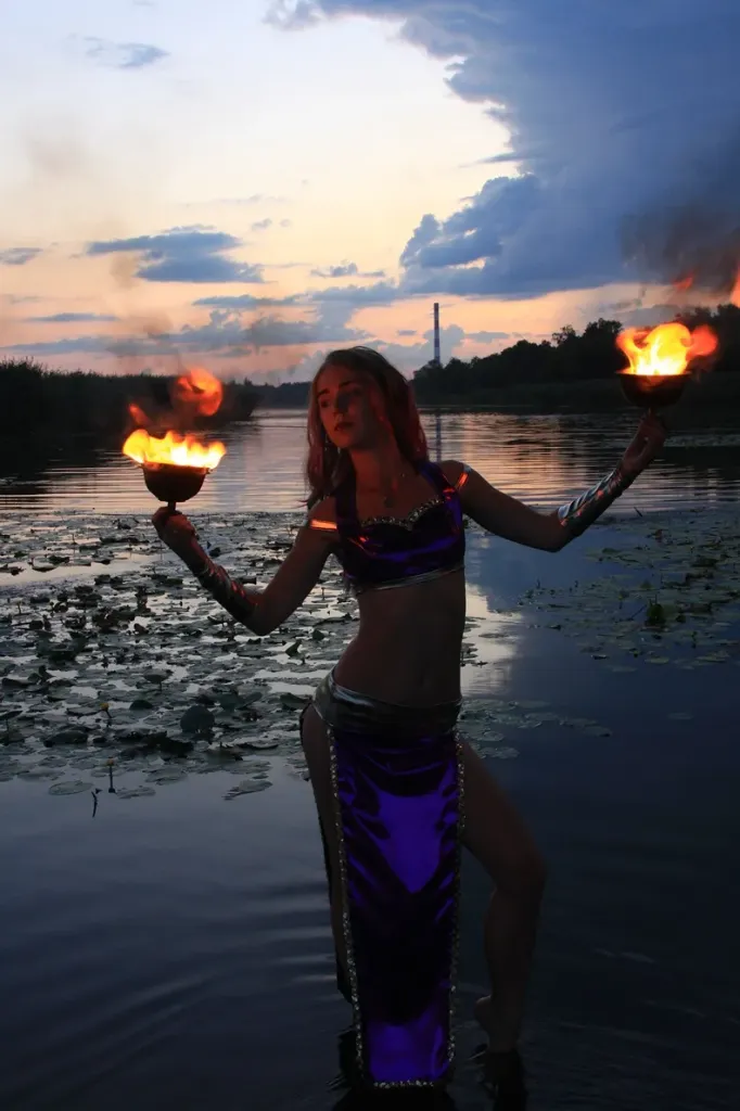 Fire & LED fusion performer