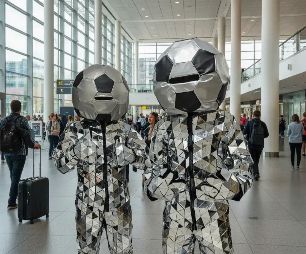 Reflective Football Heads