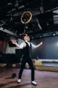 Unicyclist Juggler